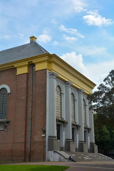 Partie Nouvelle Église Zieriksee Pays Bas Avec Ciel Bleu — Photo