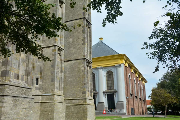 Eski Sint Lievens Kulesinin Bir Kısmı Canavar Hollanda Nın Zieriksee — Stok fotoğraf