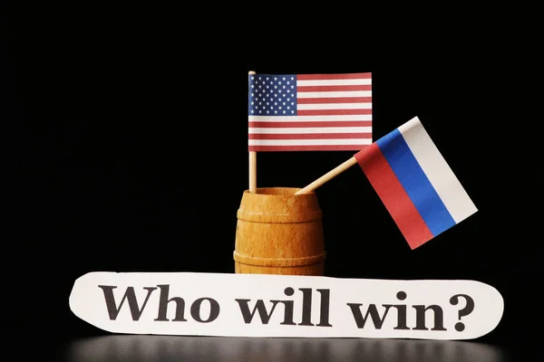 Fortsatt Kalla Kriget Fram Till Idag Amerika Hatar Ryssland Och — Stockfoto