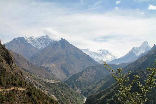 Tiro Trilha Everest Basecamp Nepal — Fotografia de Stock