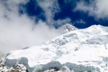 Nepal 'deki Everest Temel Alanı' ndan çekilmiş.