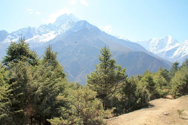 Schuss Vom Everest Basecamp Trail Auf Dem Namche Basar Nepal — Stockfoto