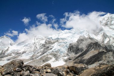Nepal 'deki Everest Temel Alanı' ndan çekilmiş.