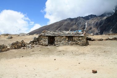 Nepal 'deki Everest Temel Alanı' ndan çekilmiş.