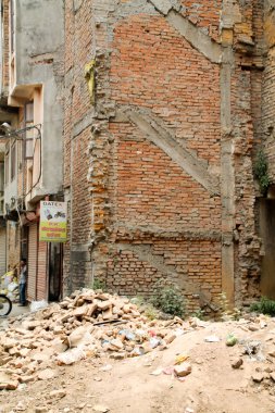 Nepal Katmandu şehrinde deprem hasarı