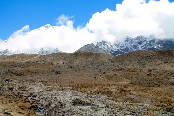 Tiro Trilha Everest Basecamp Nepal — Fotografia de Stock