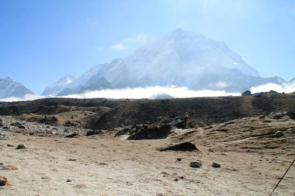 Tiro Trilha Everest Basecamp Nepal — Fotografia de Stock