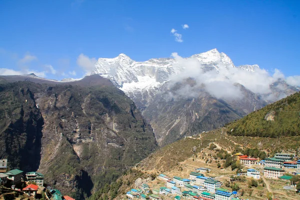 Tourné Sentier Everest Basecamp Namche Bazaar Népal — Photo