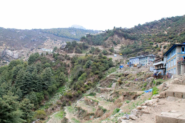 Tourné Sentier Everest Basecamp Namche Bazaar Népal — Photo