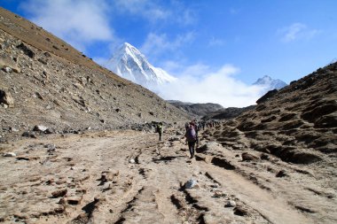 Nepal 'deki Everest Temel Alanı' ndan çekilmiş.