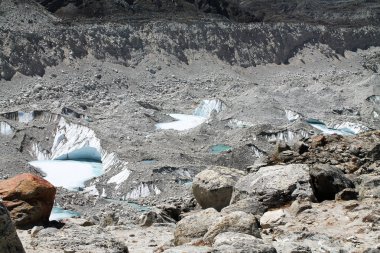 Nepal 'deki Everest Temel Alanı' ndan çekilmiş.