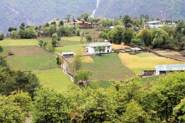 Nepal 'deki Everest Temel Alanı' ndan çekilmiş.
