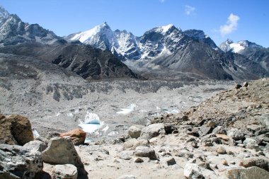 Nepal 'deki Everest Temel Alanı' ndan çekilmiş.