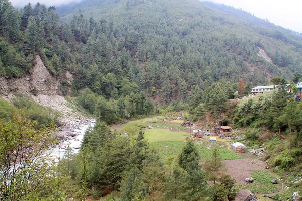 Tourné Depuis Sentier Everest Basecamp Népal — Photo