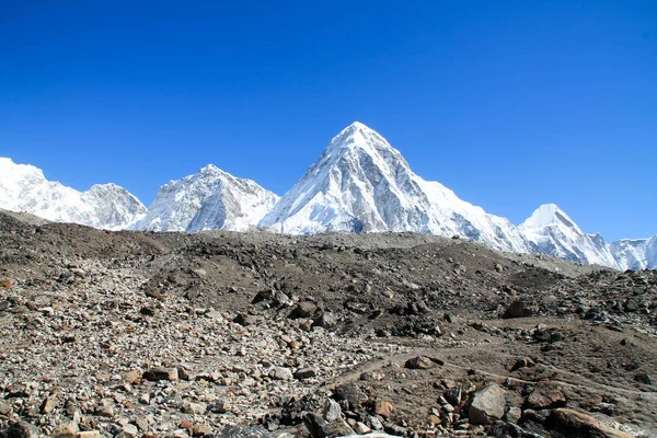 Tiro Trilha Everest Basecamp Nepal — Fotografia de Stock