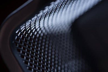 makro gri metalik kılavuz ışık efektleri ile. arka plan tek renk. arka plan metal. metin için yer