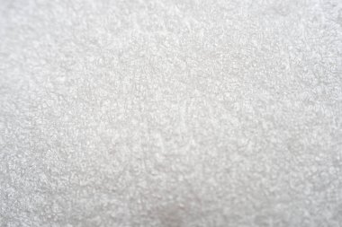 Beyaz köpük ambalaj şal veya hava yastığı Film soyut yatay doku için yaratıcı sanat çalışma arka plan, en iyi görünümü, kopya alanı kadar yakın