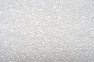 Beyaz köpük ambalaj şal veya hava yastığı Film soyut yatay doku için yaratıcı sanat çalışma arka plan, en iyi görünümü, kopya alanı kadar yakın