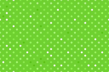 Yeşil polka nokta. Geniş Dikişsiz desen Vektör arka plan. Çocuk yüzey tasarımı