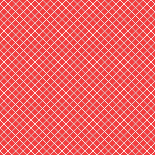 Vector Seamless pattern. Cell thin line background red color fashion cloth cage. Abstract checkered backdrop on white. — Stock Vector