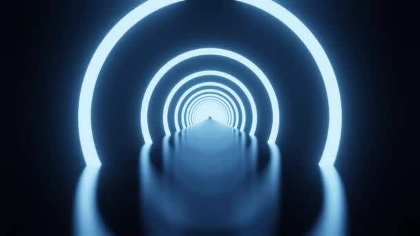 Motion Graphic Simple Empty Dark Futuristic Sci Room Buio Con — Video Stock