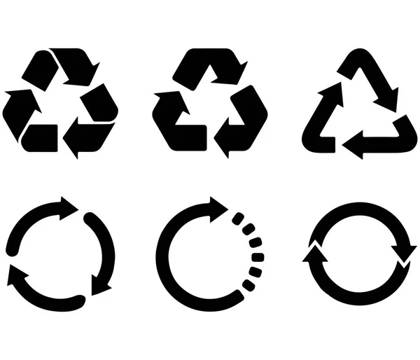 Set van zwarte cirkel vector pijlen — Stockvector