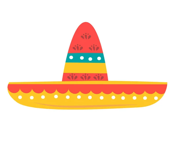 Ilustración vectorial de sombrero y logo mexicano. Conjunto de sombrero y sombrero símbolo de stock para web . — Archivo Imágenes Vectoriales