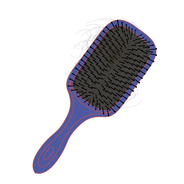 Brosse Perte de cheveux. Illustration vectorielle — Image vectorielle