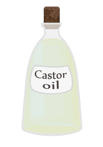 Ilustración del vector de aceite de ricino sobre un fondo blanco — Vector de stock