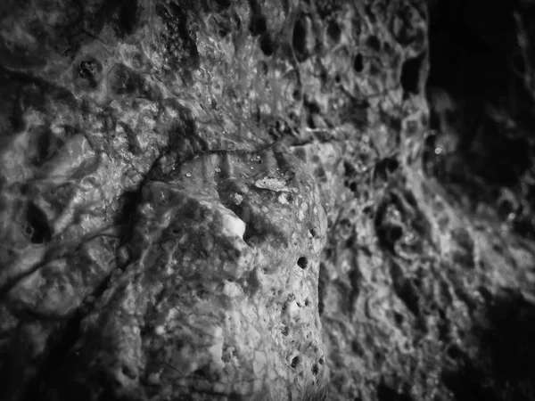 Natural black rock stone surface granite abstract backdrop textured background — Stock Photo, Image