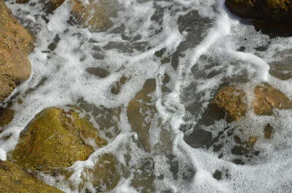 Натуральный Камень Серого Цвета Текстурированный Фон — стоковое фото