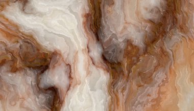 Beyaz mermer desen kıvırcık gri ve turuncu damarlı. Soyut doku ve arka plan. 2D çizim