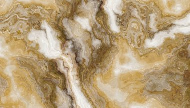 Kıvırcık gri ve altın damarlı beyaz mermer desenli. Soyut doku ve arkaplan. 2B illüstrasyon