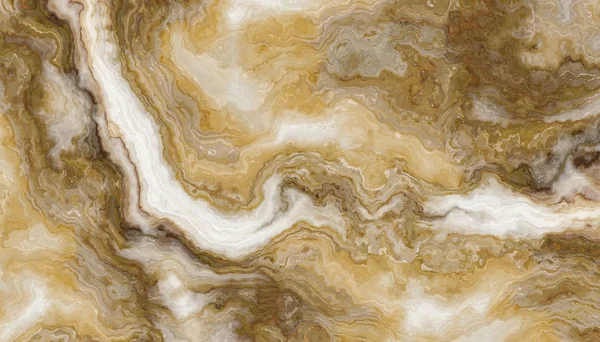 Bílý Mramorový Vzor Kudrnatými Šedými Zlatými Žilkami Abstraktní Textura Pozadí — Stock fotografie