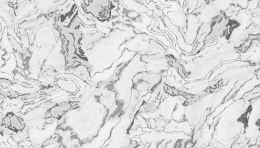 Beyaz mermer desen kıvırcık gri ve siyah damarlı. Soyut doku ve arka plan. 2D çizim