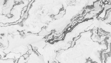 Beyaz mermer desen kıvırcık gri ve siyah damarlı. Soyut doku ve arka plan. 2D çizim