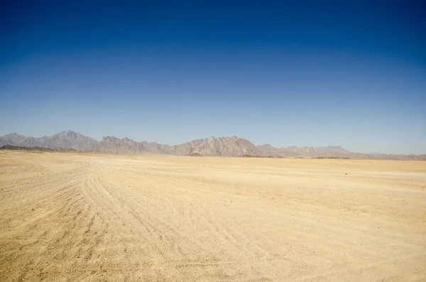 Desert Mountains Blue Sky Stock Image