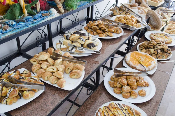 Sweet Buns Buffet — Stock Photo, Image