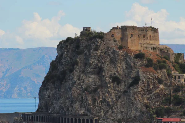 Castelo Scilla Uma Cidade Província Reggio Calabria Itália — Fotografia de Stock