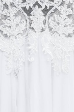 Gelinlik, yakın çekim üzerinde Dantel Nakış 