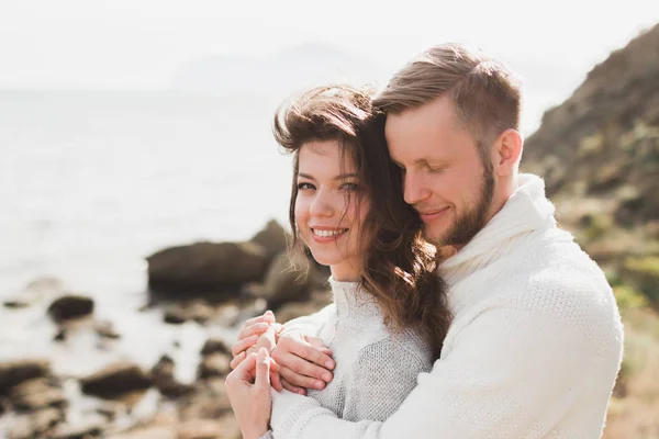 Retrato Primer Plano Del Hombre Mujer Juntos —  Fotos de Stock