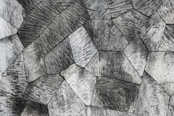 Szary kamień tło ścienne, wzór z różnych geometrycznej SHA — Zdjęcie stockowe