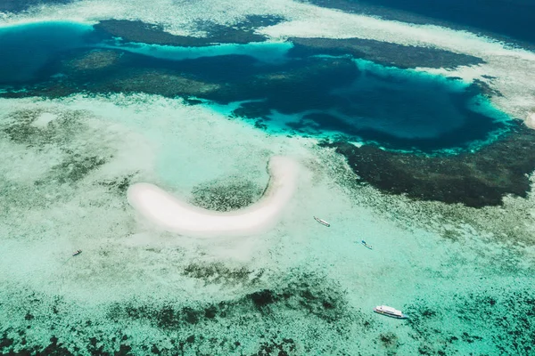 Aerial View Taka Makassar Island Komodo National Park Indonesia Empty — Stock Photo, Image