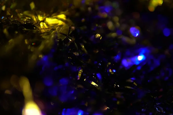 Bokeh di luci multicolori nuovo anno Natale — Foto Stock