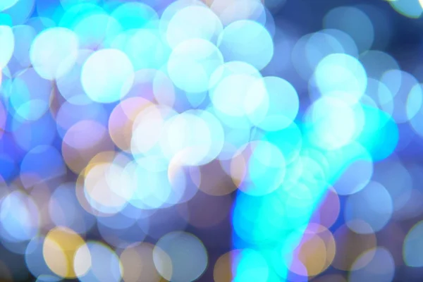 Bokeh of multicolored lights new year Christmas