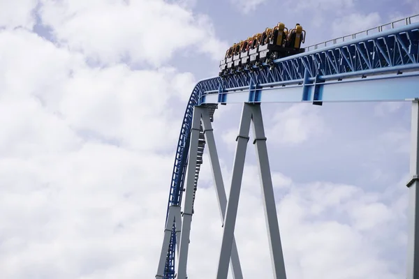 Roller coaster attractions fun in the park for children — Stock Photo, Image