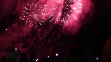 güzel insanlar havai fişek izlerken havai fişek z