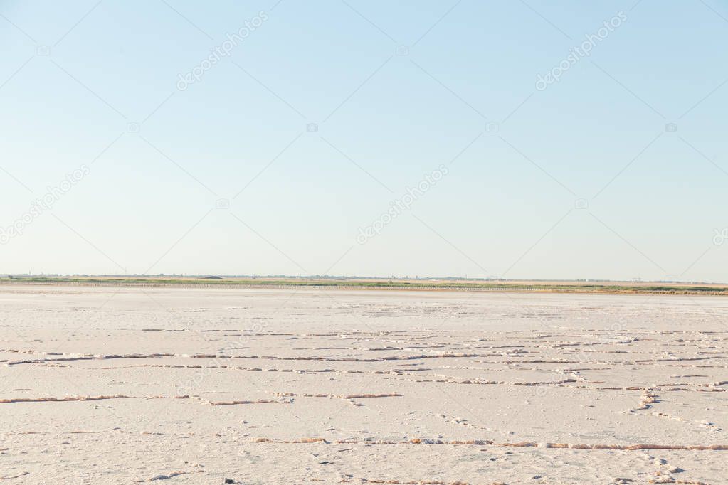 dried land after a drought landscape background