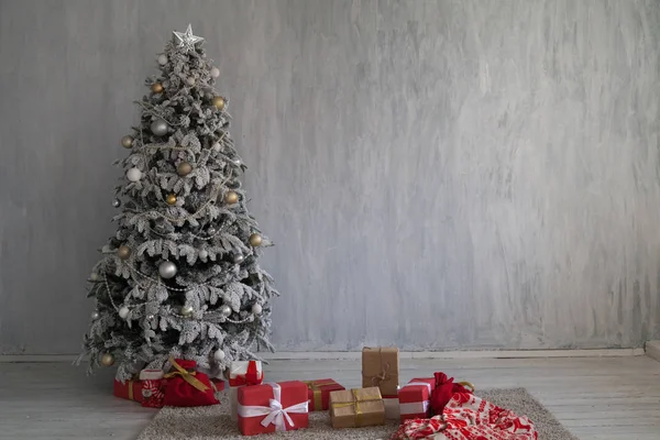 Winter Weihnachten Neujahr Baum Geschenke Home Dekor — Stockfoto