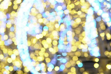 Bokeh Yılbaşı tatil çok renkli Noel ışıkları
